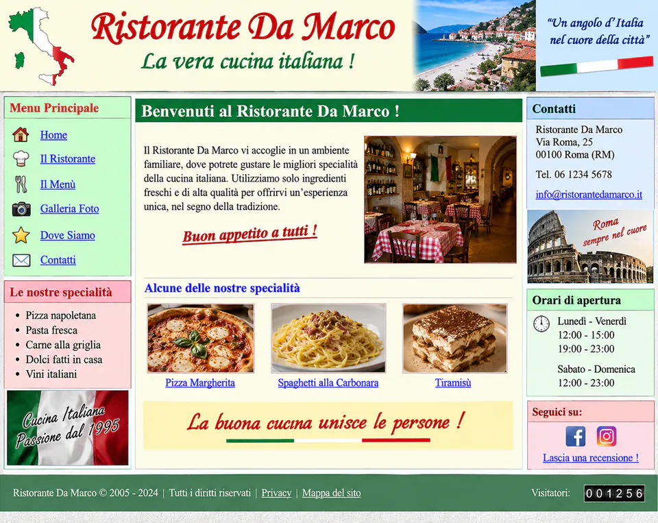 Stara strona restauracji przed modernizacją